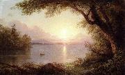 Frederic Edwin Church Landscape in the Adirondacks painting